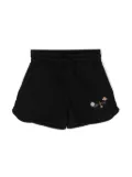 Off-White Kids logo-print track shorts - Black