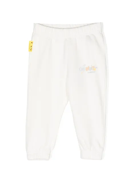 Off-White Kids logo-embroidered cotton track pants