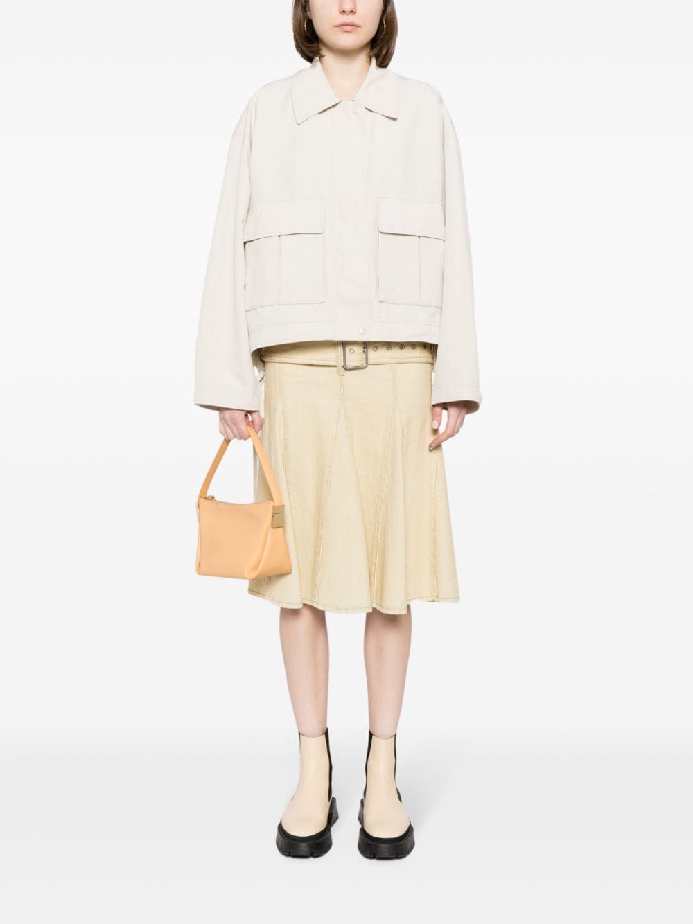 STUDIO TOMBOY drawstring-hem jacket - Beige