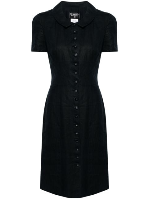 HOT SALE CHANEL 1997 linen minidress Women