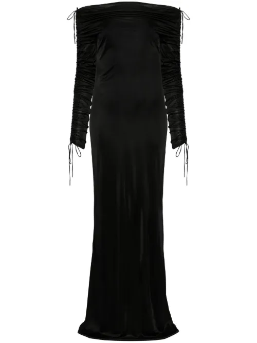 Robe froncée à épaules dénudées - Atlein - Modalova