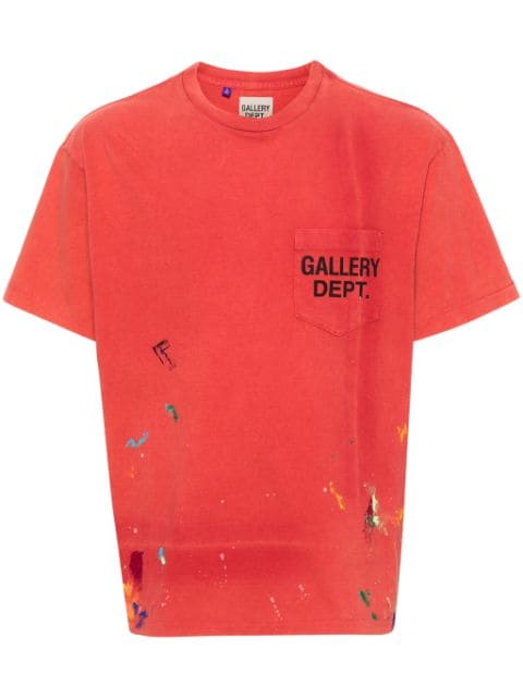 GALLERY DEPT. paint-splatter-detail cotton T-shirt