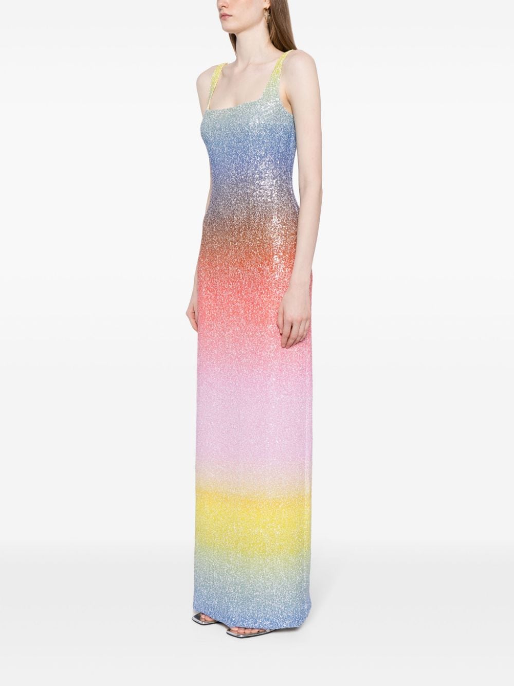 Shop Costarellos Leela Gradient-effect Dress In Multicolour
