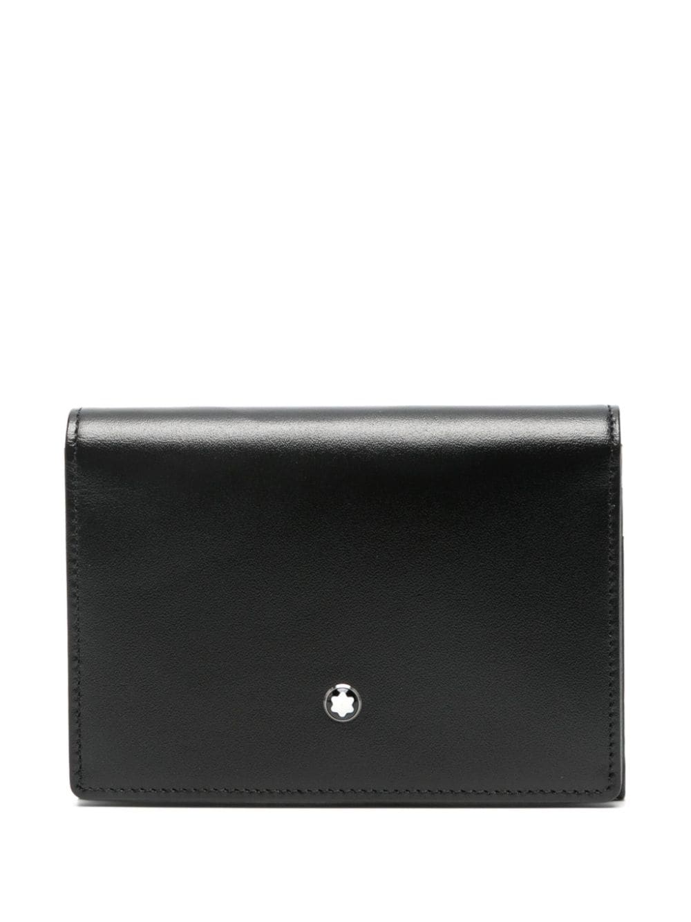 Montblanc Logo-plaque Leather Wallet In Black