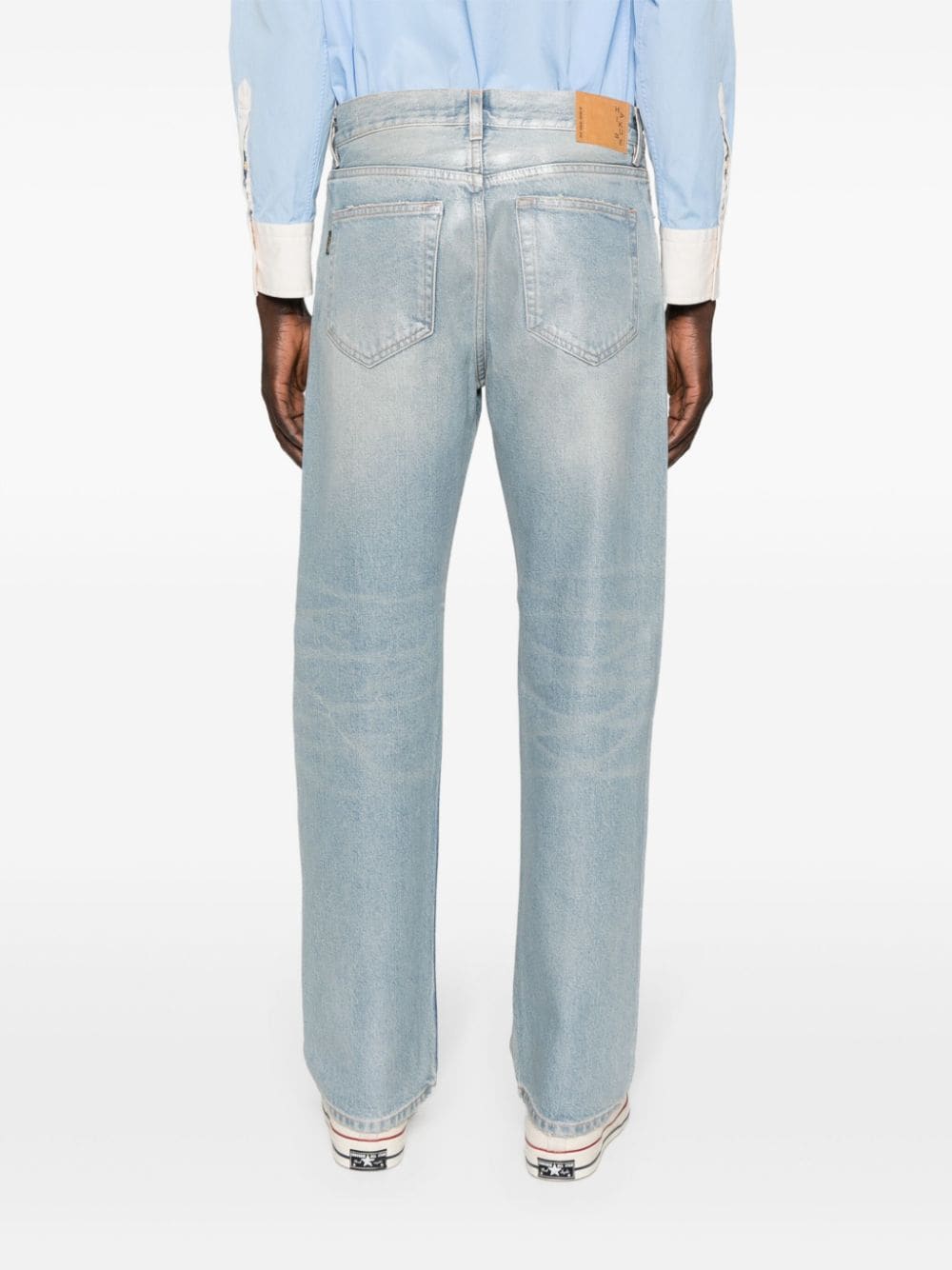 Shop Haikure Blake Straight-leg Jeans In Blue