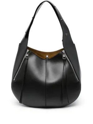 Oversized black outlet handbag