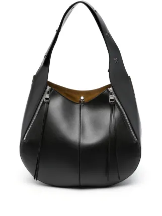 Alexander McQueen スカル ホーボー レザー ショルダーバッグ