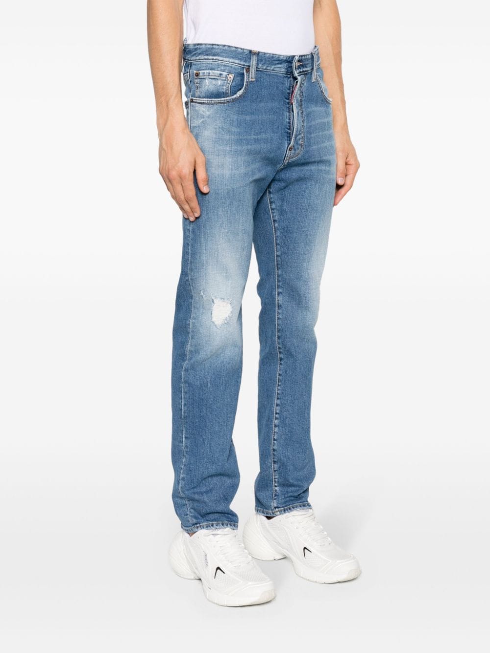 Shop Dsquared2 642 Slim-cut Jeans In Blue