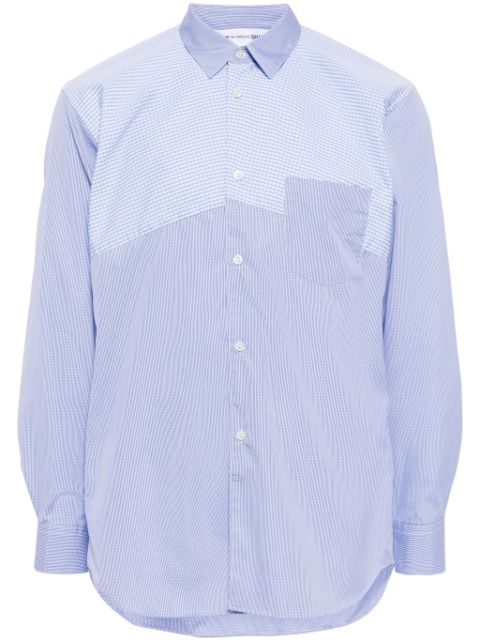 Comme Des Garcons Shirt panelled checkered shirt Men