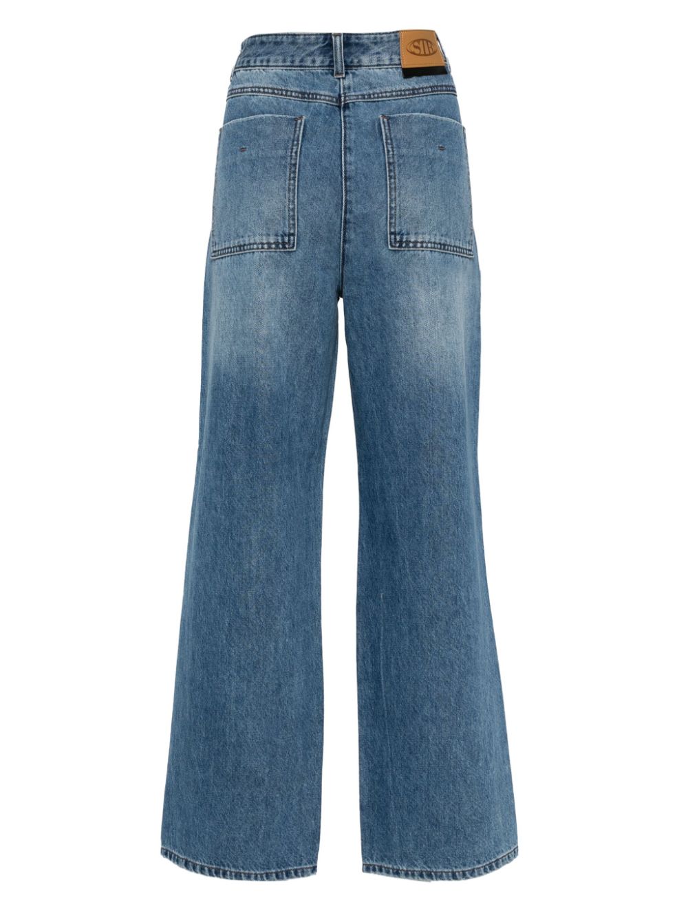 Shop Studio Tomboy High-rise Flared Jeans In Blue