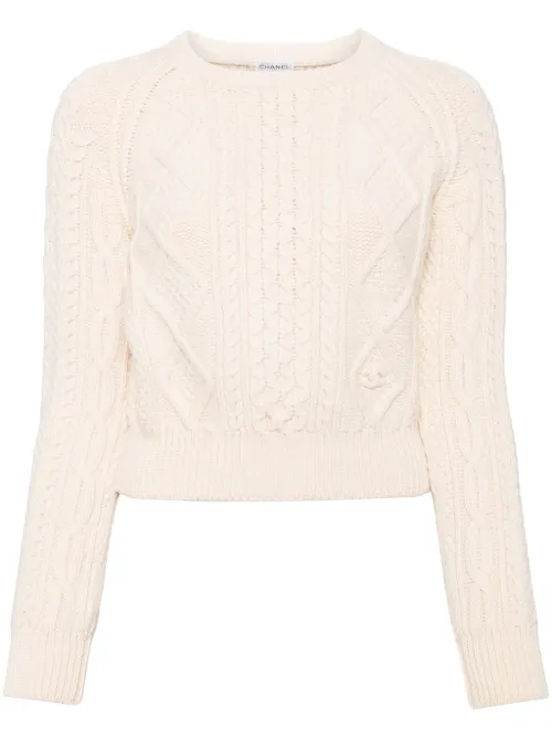 Pull en maille torsadée (années 1990-2000) - CHANEL Pre-Owned - Modalova