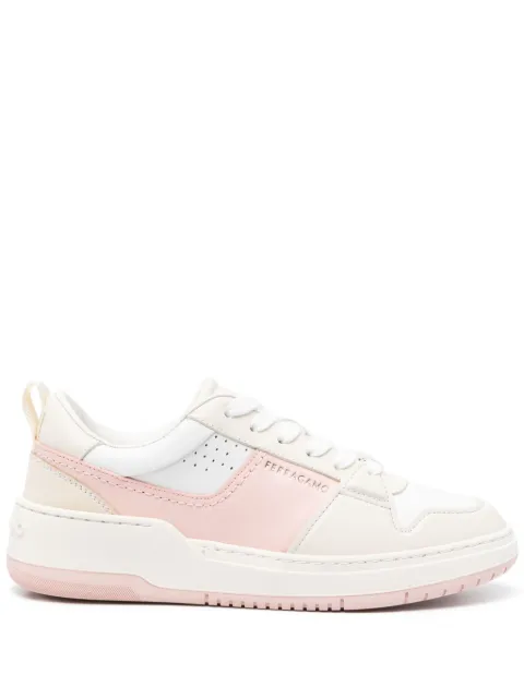 Ferragamo Dennis panelled leather sneakers