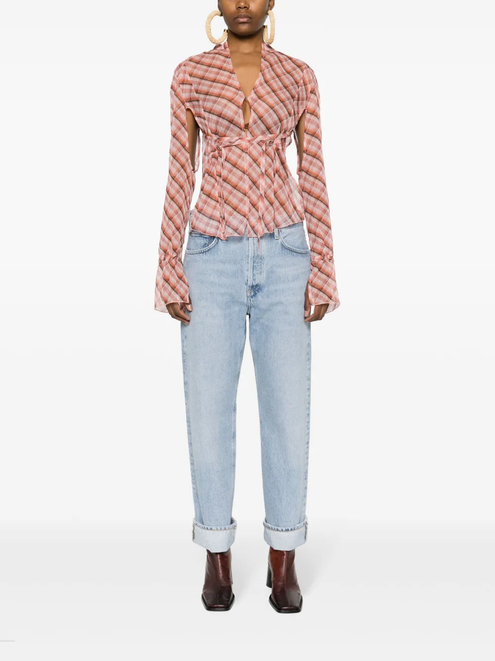 AGOLDE Jeans Fran dritti a vita bassa | Image 6