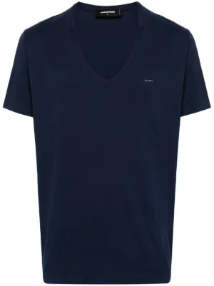 D&G Dolce & Gabbana B'Sexual VネックTシャツ XS Dolce & Gabbana v-neck T-shirt | Blue | FARFETCH