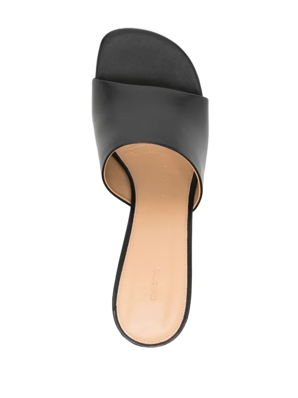 サンダル・ミュール Jw Anderson Sandal Chain JW Anderson Chain Heel 70mm Leather Sandals | Black