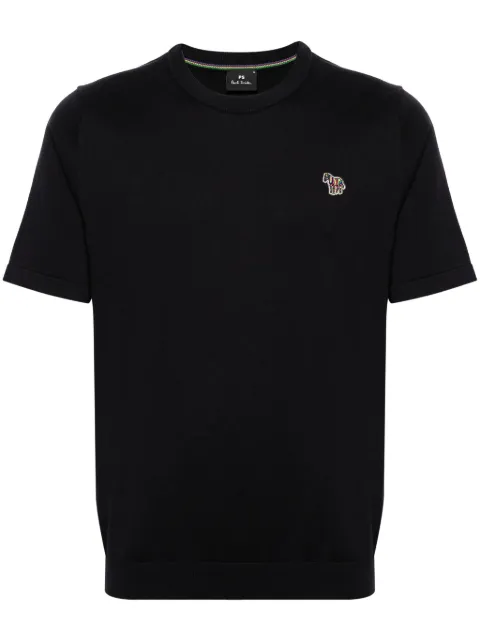 PS Paul Smith playera con parche de Zebra