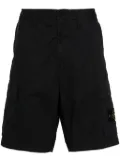 Stone Island Compass-badge cotton cargo shorts - Blue