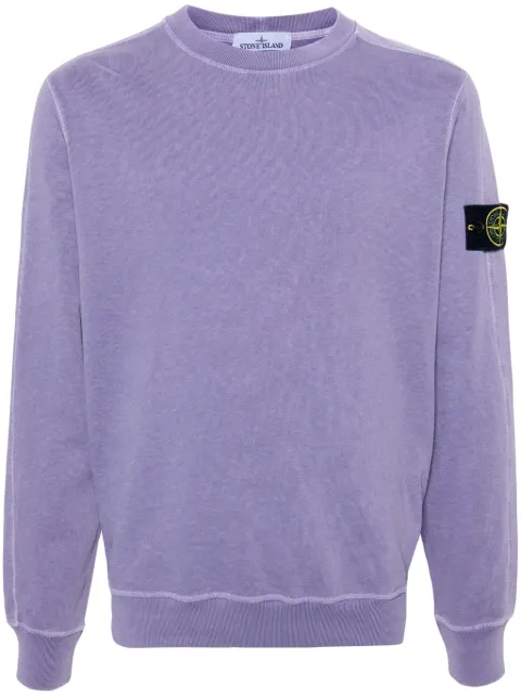 Stone Island Compass-badge cotton sweatshirt