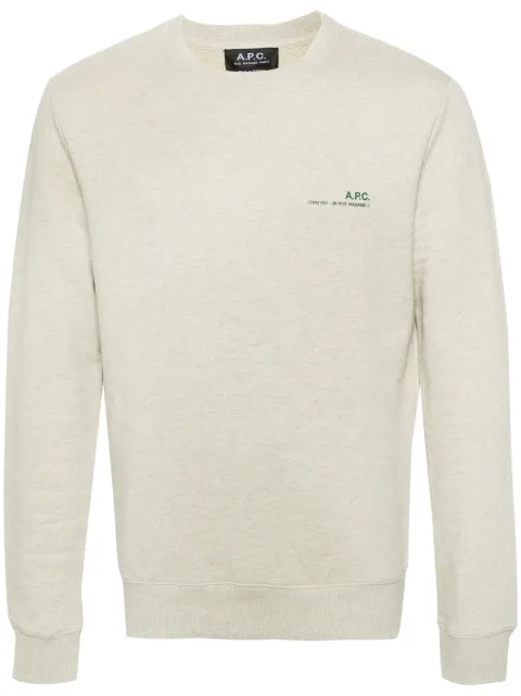 A.P.C. logo-printed melange sweatshirt Men