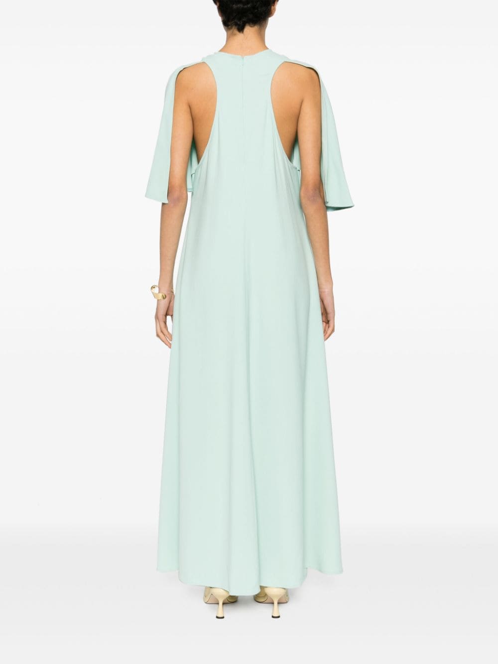Shop Erika Cavallini Stretch-design Dress In Green