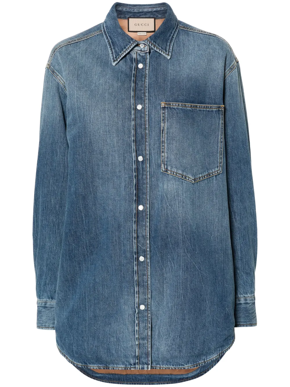 Gucci Interlocking G Denim Jacket - Farfetch