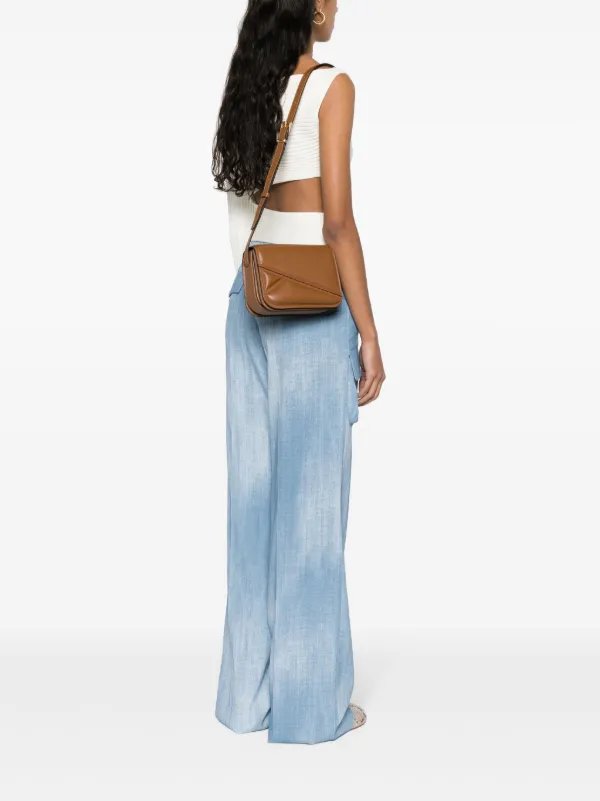 ショルダーバッグ wandler oscar trunk soft calf leather Wandler Oscar Trunk レザーショルダーバッグ | ブラウン | FARFETCH JP