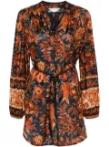 ZIMMERMANN Juni patterned silk tunic - Blue