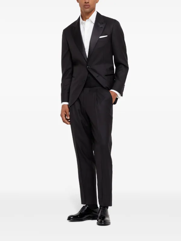 Brunello Cucinelli single-breasted Wool Suit | Black | FARFETCH ZA