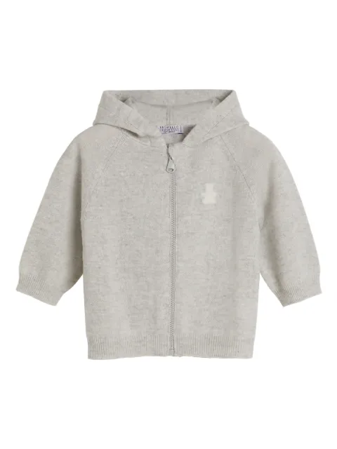 Brunello Cucinelli Kids cashmere zip-up hoodie