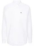 Lacoste logo-patch cotton shirt - White