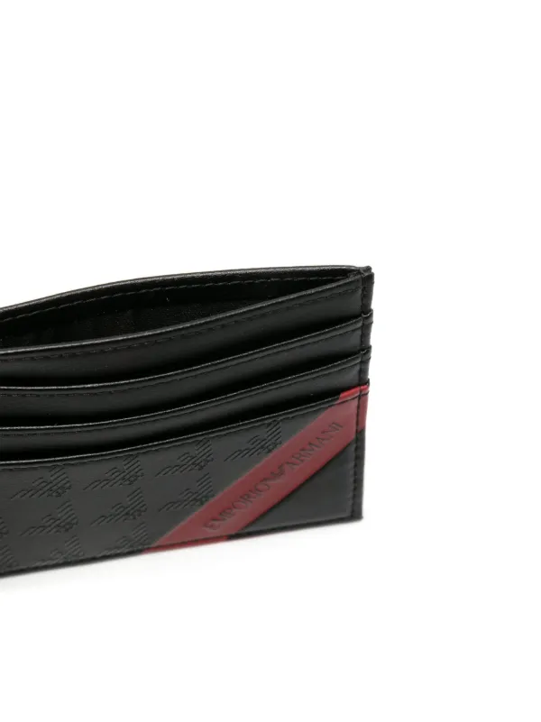 Emporio Armani logo-print faux-leather Cardholder - Farfetch