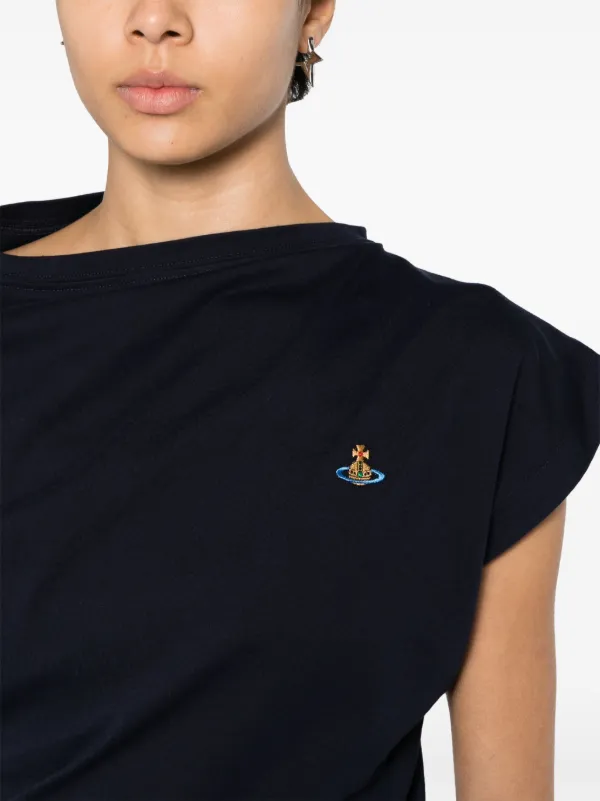 Vivienne Westwood Hebo Orb-embroidered Top | Blue | FARFETCH Vivienne Westwood Hebo Orb-embroidered Top | Blue | FARFETCH