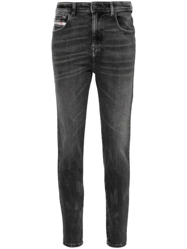 Diesel Calça Jeans Skinny Slandy-High 09h87 1984 | Cinza | FARFETCH BR