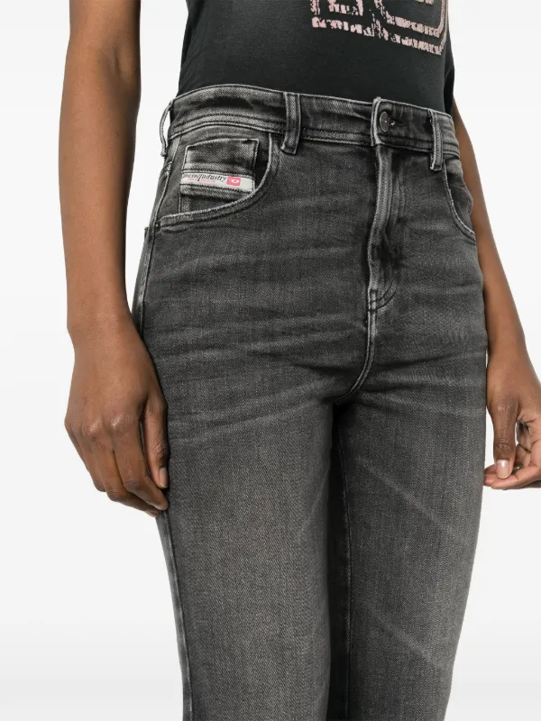 Diesel 1984 Slandy-High 09h87 Skinny Jeans | Grey | FARFETCH UK