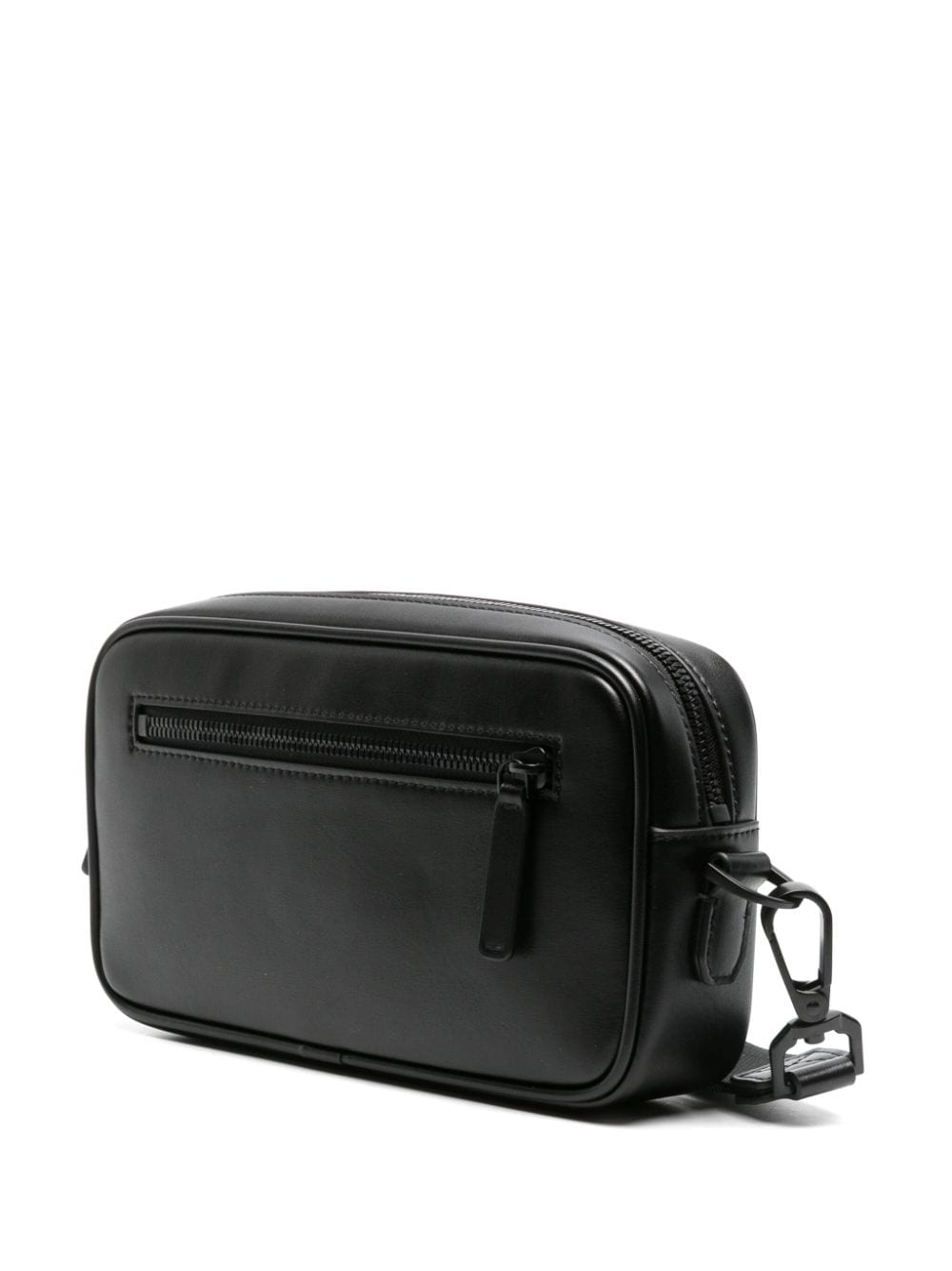 Shop Emporio Armani Logo-print Wash Bag In Black