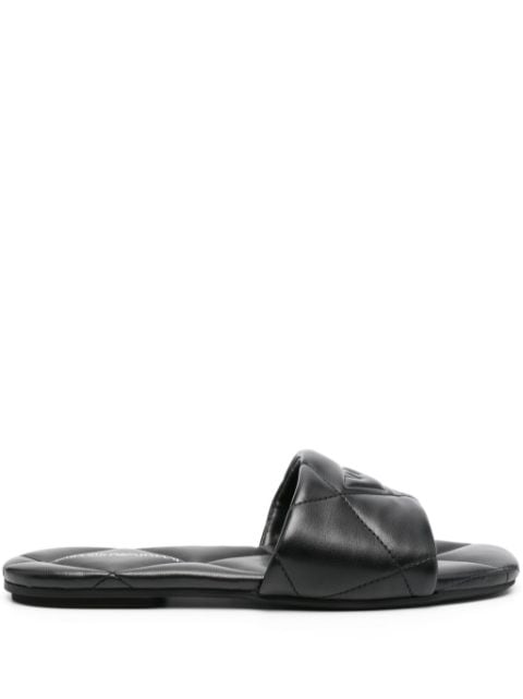 Emporio Armani Quilted faux-leather sandals