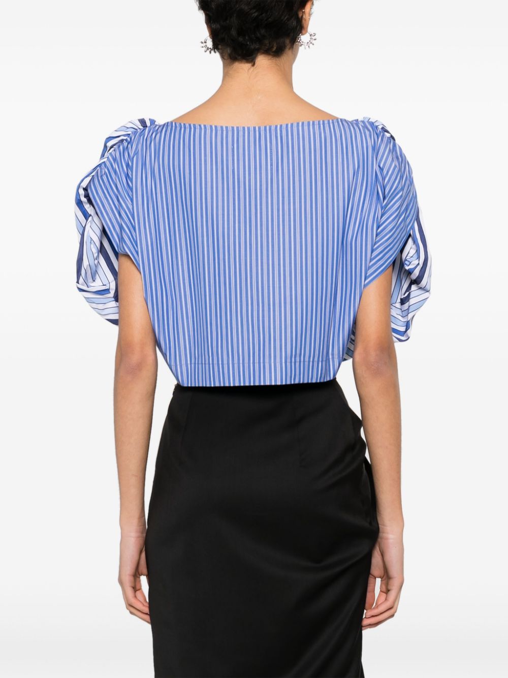 Shop Vivienne Westwood Heart Orb-embroidered Top In Blau