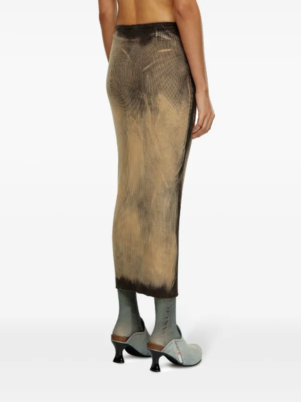 Diesel M-Delma Midi Skirt | Brown | FARFETCH