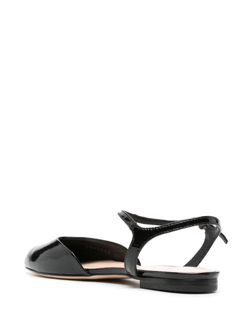 Shop Agl Attilio Giusti Leombruni Milly Leather Ballerina Shoes In Black