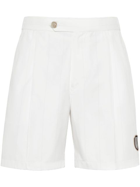 Brunello Cucinelli logo-appliqué tailored shorts