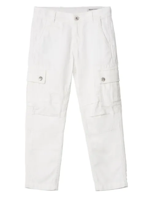 Brunello Cucinelli Kids cotton cargo trousers