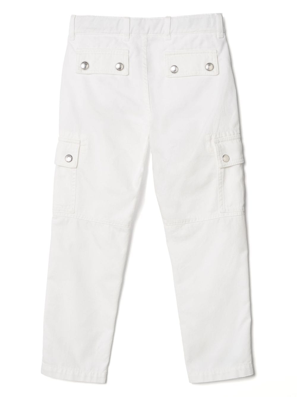 Shop Brunello Cucinelli Cotton Cargo Trousers In White