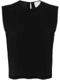 Forte Forte crepe cropped blouse - Black