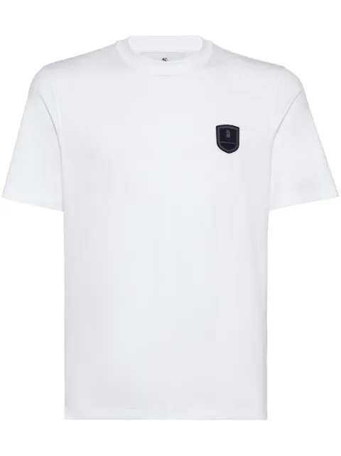 Brunello Cucinelli t-shirt en coton à patch logo