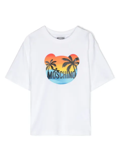 Moschino Kids logo-print cotton T-shirt