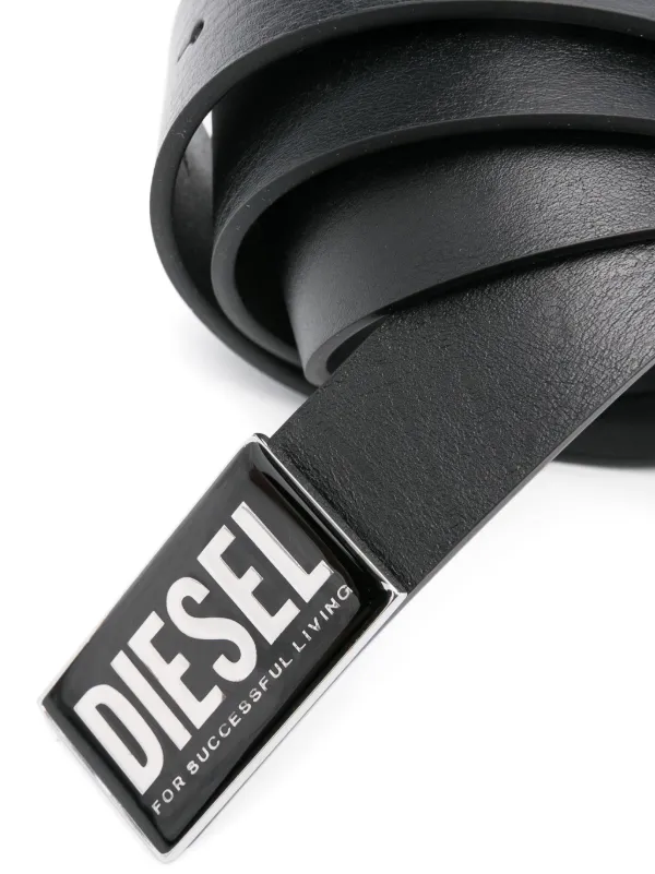 diesel logo belt black