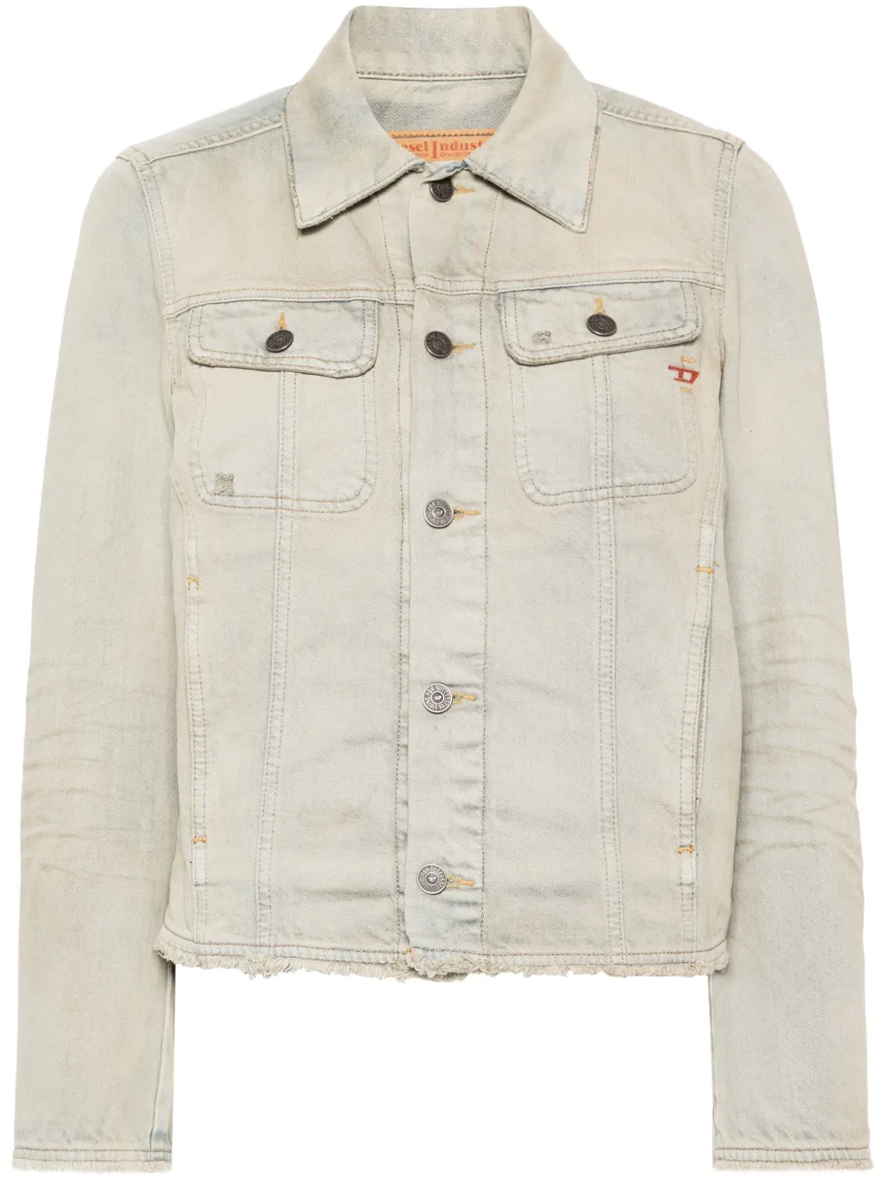 Diesel Denim jack Blauw