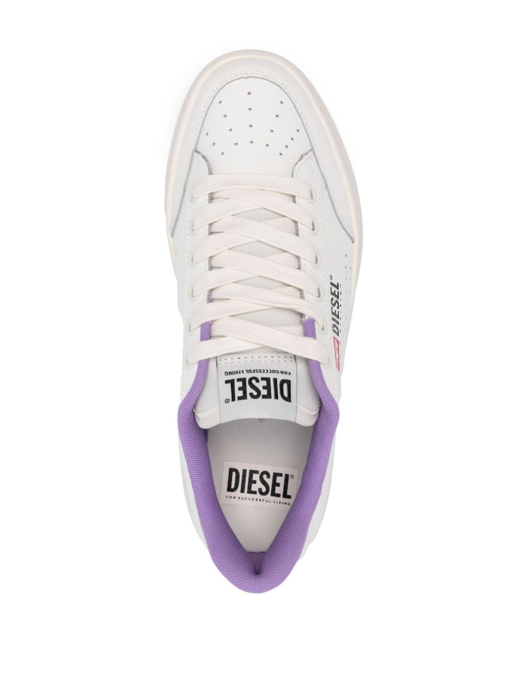 Shop Diesel S-athene Vtg Sneakers In White
