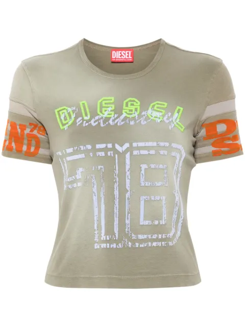 Diesel T-Uncusl flocked-logo T-shirt