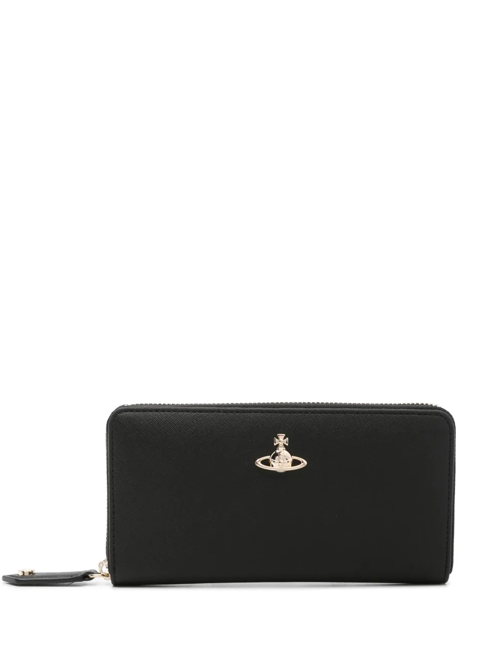 Vivienne Westwood Orb Zip-up Wallet In Black